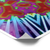 Quaffキネティックコラージュ万華鏡のように千変万化するパターンポスター ポスター (角)