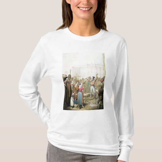 Quaiのd'Ecole、パリ1831年 Tシャツ (正面)