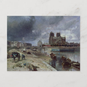 Quai de la Tournelleのノートルダム， 1852 ポストカード