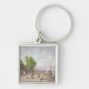 Quai du Point DU Jour、ブローニュBillancourt 1897年 キーホルダー