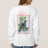 Quail in Holly 2シャツ スウェットシャツ (裏面)