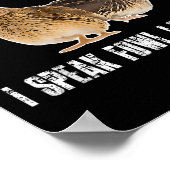 Quail Yeah I Speak Foul Language - Funny Quail Bir ポスター (角)