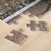 Quaintケープ魅力的コッド青い自転車花シック ジグソーパズル (側面)