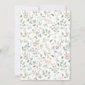 Quaint色彩の鮮やかフローラブライダルシャワー招待 招待状 (裏面)