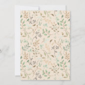 Quaint色彩の鮮やかフローラブライダルシャワー招待 招待状 (裏面)