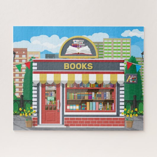 Quaint Bookstore Puzzle ジグソーパズル (横)