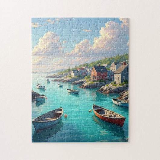 Quaint fishing inlet ジグソーパズル (縦)