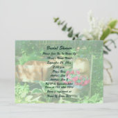Quaint Flower Garden Bridal Shower  招待状 (スタンド正面)