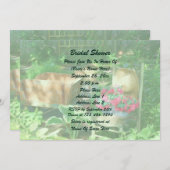 Quaint Flower Garden Bridal Shower  招待状 (正面/裏面)