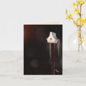 Quaint Little Birdhouse カード (黄色い花)