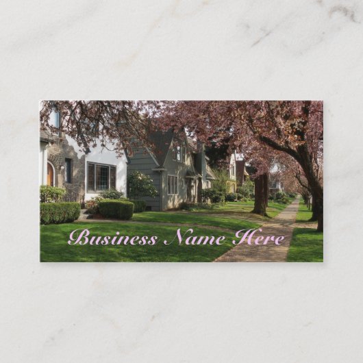 Quaint Neighborhood Business Card 名刺 (正面)