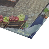 Quaint Siena，イタリア，ストリートスケープのフルーツ市場 カッティングボード (角)