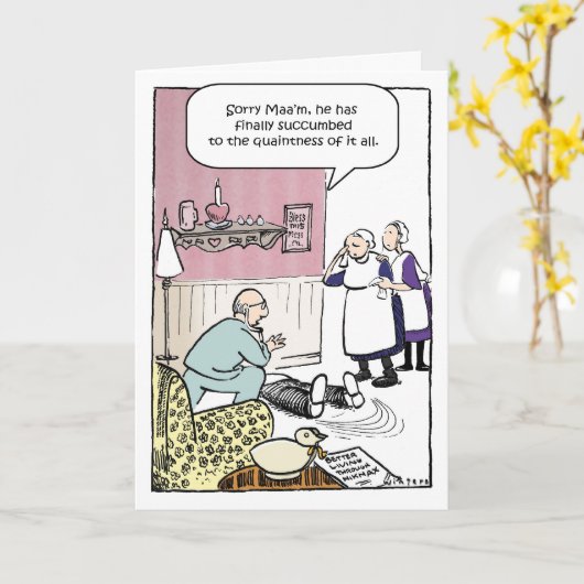 Quaintness カード (黄色い花)