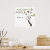 Quaker婚姻証明書 – 大 ポスター (キッチン)