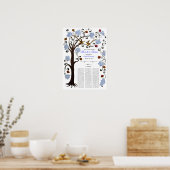 Quaker結婚の60名のゲスト、ブルーツリー・オブ・ライフ ポスター (キッチン)