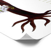 Quaker 結婚's Tree of Life (60名のゲスト)ポートレート ポスター (角)