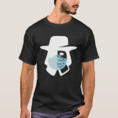 Quaker Guy Wearing a Mask for Orchard Park Student Tシャツ (正面)