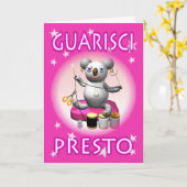 Qualisciイタリアン Prestoテーラーカード カード (黄色い花)