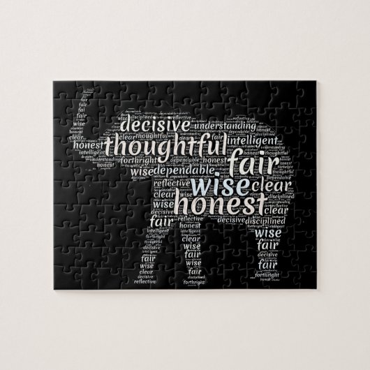 Qualities of an Elephant Word Cloud ジグソーパズル (横)