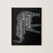 Qualities of an Elephant Word Cloud ジグソーパズル (縦)