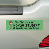 Quality Learing Center Sticker | Funny Viral Meme バンパーステッカー (車上)