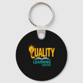 Quality Learning Center Funny School Quote  キーホルダー (正面)