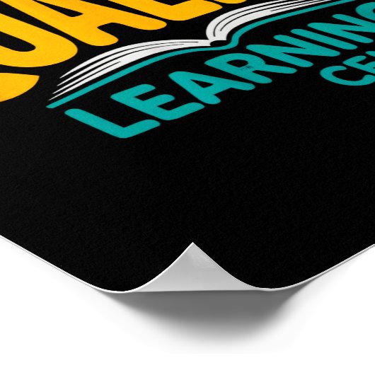 Quality Learning Center Funny School Quote  ポスター (角)