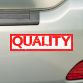Quality Stamp バンパーステッカー (車上)