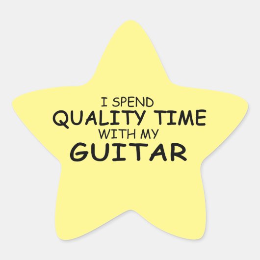 Quality Time Guitarスターステッカー 星シール (正面)