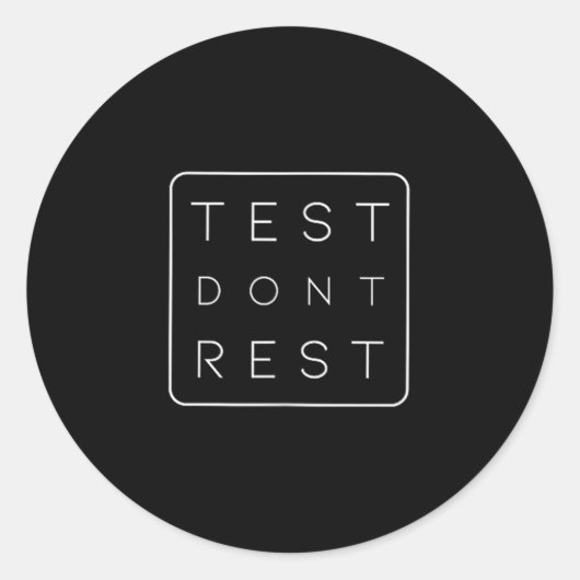 Quality Urance Software Tester Qa Engineer Geeks F ラウンドシール (正面)