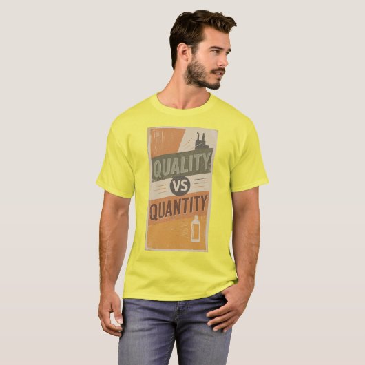 QUALITY VERSUS QUANTITY Tシャツ (正面フル)
