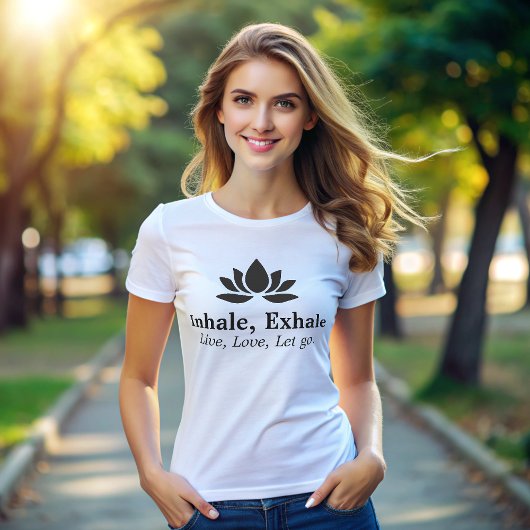 Qualt Lotus:インヘール、エクヘールインスピレーション女性の Tシャツ