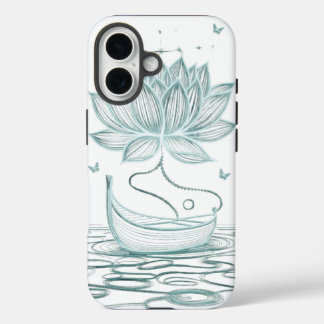 Qualt Lotus & Om - Zenインスパイア- iPhone 16ケース