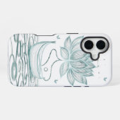 Qualt Lotus & Om - Zenインスパイア- iPhone 16ケース (裏面横)