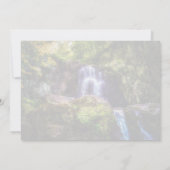 Qualt Waterfalls Woodland自然写真 ノートカード (裏面)