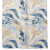 Qualt Wave Pool Pattern シャワーカーテン (正面)