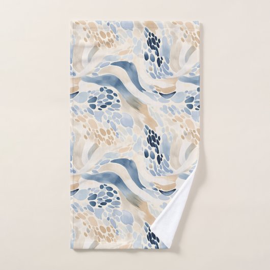 Qualt Wave Pool Pattern バスタオルセット (ハンドタオル)