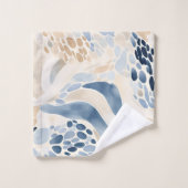 Qualt Wave Pool Pattern バスタオルセット (ウォッシュタオル)