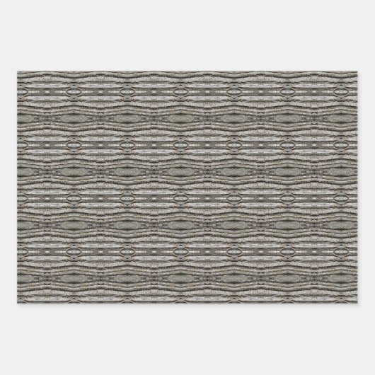 Qualtagh Tree Bark Patterned ラッピングペーパーシート (正面3)