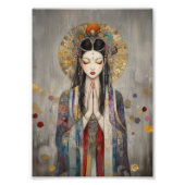 Quan Yin: Buddhist Goddess Art Nouveau Poster フォトプリント (正面)