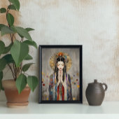 Quan Yin: Buddhist Goddess Art Nouveau Poster フォトプリント
