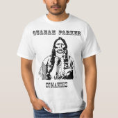 Quanah Parker Comancheインディアンネイティブアメリカンこんにちは Tシャツ (正面)