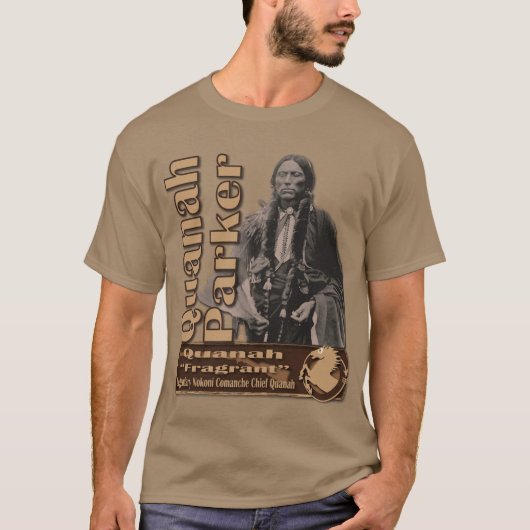 Quanah Parker Nokoniのコマンチェのリーダー Tシャツ (正面)