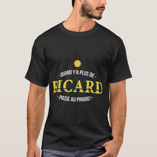 QUAND Y'A PLUS DE RICARD hipster Tシャツ (正面)