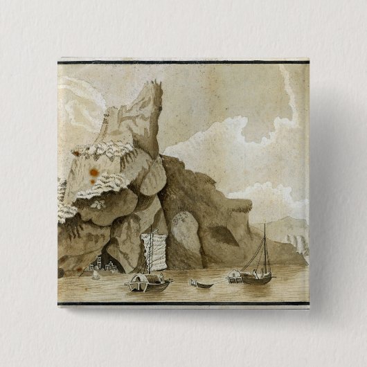 Quangインの石 缶バッジ (正面)