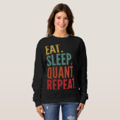 Quant Crypto 食べsleep Quant Repeat スウェットシャツ (正面フル)