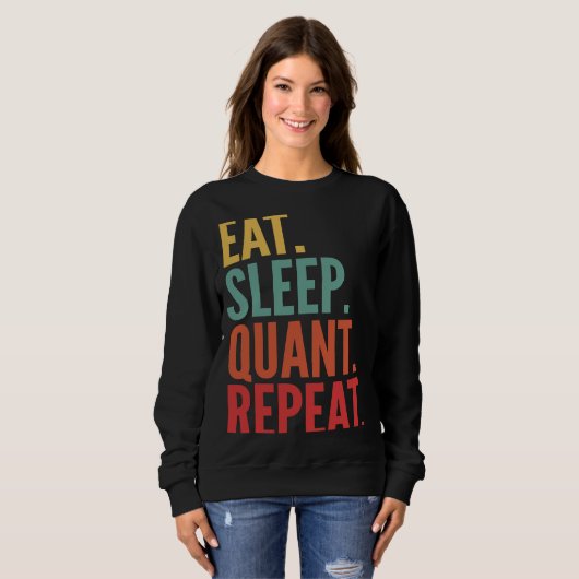 Quant Crypto 食べsleep Quant Repeat スウェットシャツ (正面フル)