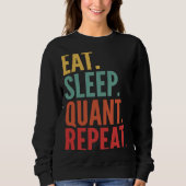 Quant Crypto 食べsleep Quant Repeat スウェットシャツ (正面)