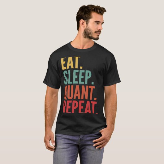 Quant Crypto 食べsleep Quant Repeat Tシャツ (正面フル)