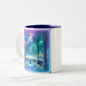 Quantisityロゴコーヒーマグ ツートーンマグカップ (正面左)